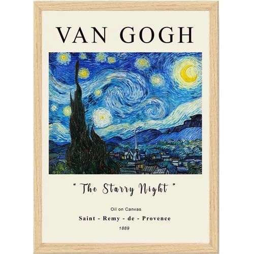 Wallity Plakat z okvirjem 35x45 cm Vincent Van Gogh – Wallity