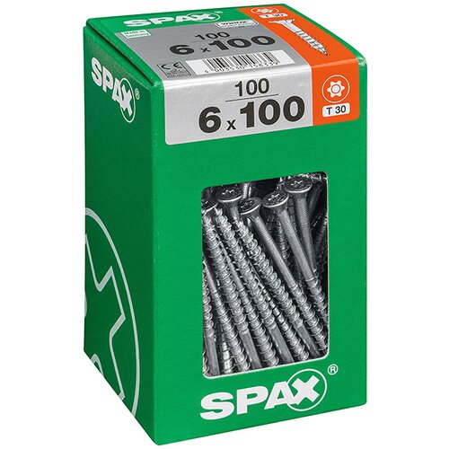 SPAX Univerzalni vijaki Spax T-star plus (&amp;Oslash; x D: 6 mm x 100 mm, pocinkani, 100 kosov) Slike