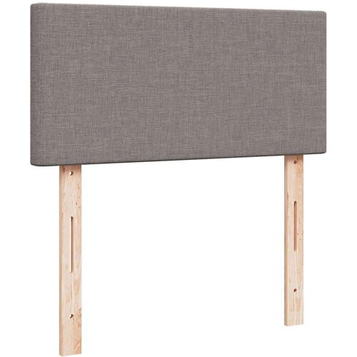 VidaXL Otomanski okvir kreveta s madracima smeđesivi 180x200cm tkanine Slike