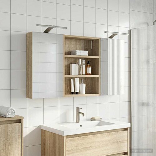  Set ormarića za kupaonicu 3 kom. 100 x 10,5 x 50 cm Cijene