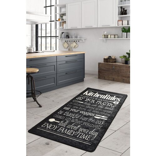 Conceptum Hypnose tepih Kitchen, 100x300cm, Crni Slike