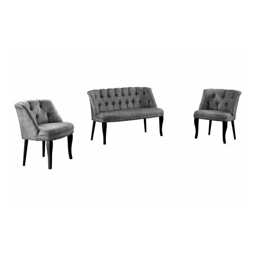 Atelier Del Sofa sofa i fotelja roma black wooden grey Slike