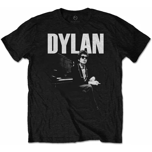 Bob Dylan Majica At Piano Unisex Black 2XL