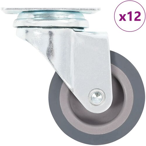 VidaXL Gibljiva kolesa 12 kosov 50 mm Slike