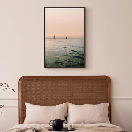  Slika - South Wind (1 Part) Vertical 60x90 U crnom drvenom okviru Slike