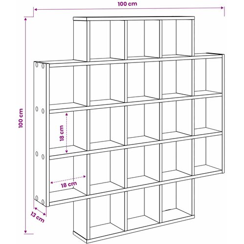  Polica na zidu Betonska siva 100 x 13 x 100 cm Slike
