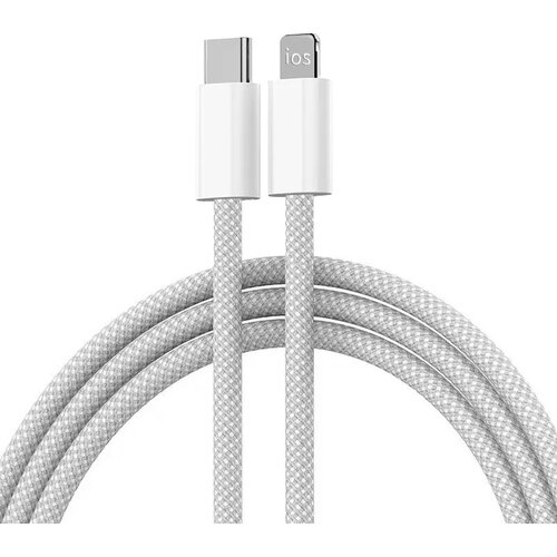 Kabel Braided PD Type-C na Lightning 20W beli Cene