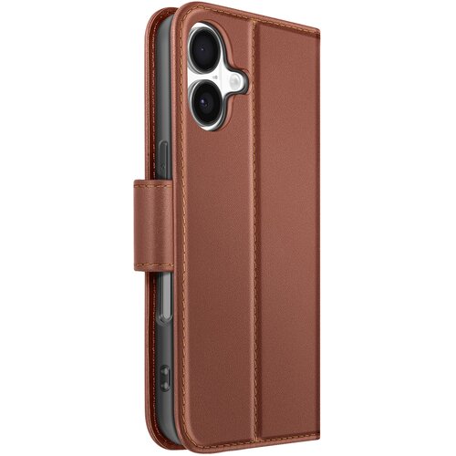 AVIZAR Denarnica etui za iPhone 17 iz premium usnja s funkcijo stojala, Rjava, (5000189656) Cene