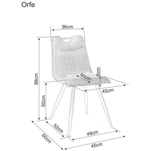 Molarem Home Stolica ORFE - samt tkanina Cene