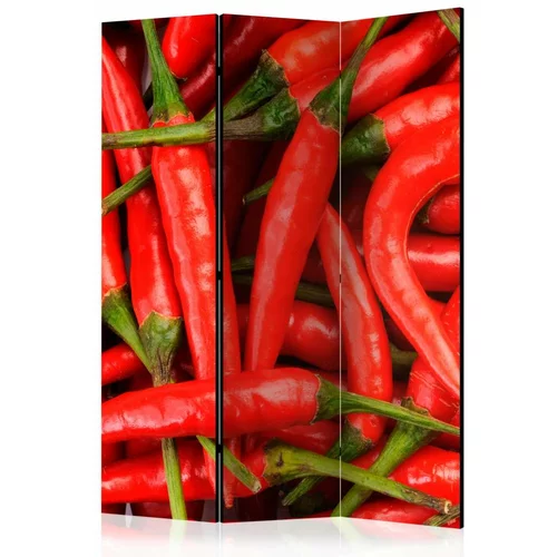  Paravan u 3 dijela - chili pepper - background [Room Dividers] 135x172