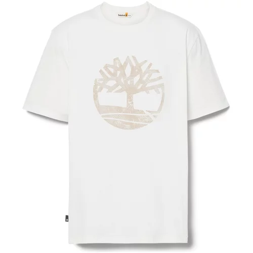 Timberland Majica 'Garment Dye' kremna / bela