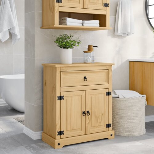  The Living Store Kopalni&amp;scaron;ka omarica Corona 70x33x80 cm trdna borovina - Kopalni&amp;scaron;ka Omarica, (21497317) Slike