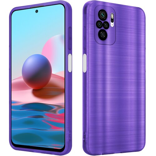 Cadorabo Ohi&scaron;je, združljiv z Xiaomi v bru&scaron;enem vijoličnem - za&scaron;čitnem pokrovu, narejen iz fleksibilnega silikona TPU v bru&scaron;enem dizajnu, (20596774) Cene