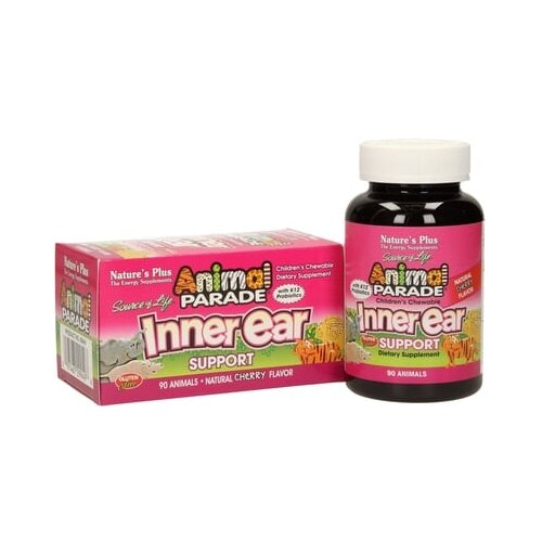 Nature&amp;#039;s Plus Animal Parade Inner Ear Support - bez &amp;scaron;ećera Slike