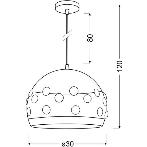 Candellux luster/visilica-jolina viseća lampa 30 1X40W E27 crna Slike