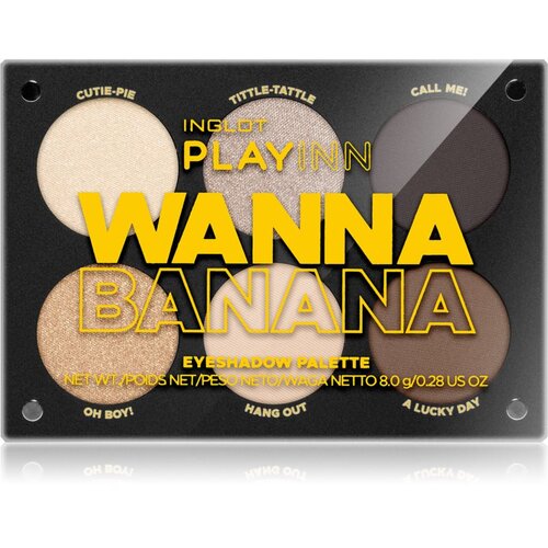 Inglot PlayInn paleta sjenila za oči nijansa Wanna Banana Slike