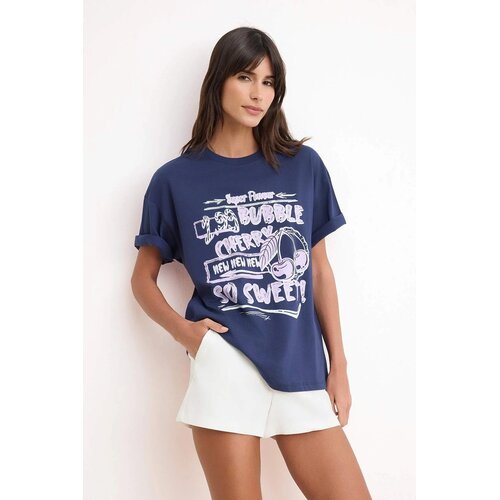 TRENDYOLMILLA Ženska majica TWOSS24TS00123, Tamnoplava Cene
