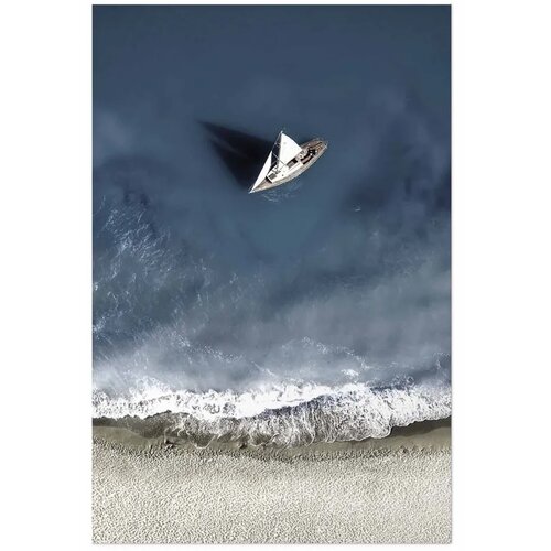  Plakat - Yacht on the Sea 29.7x42 Bez okvira Slike