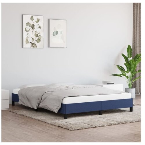  Posteljni okvir moder 140x200 cm blago Cene