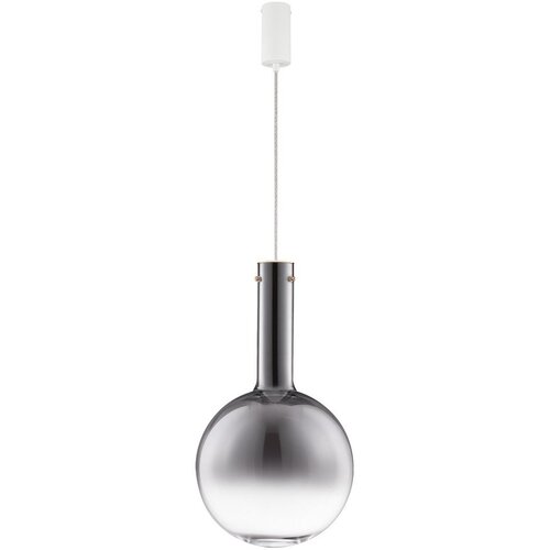 Nova Luce Siva steklena LED zatemnitvena viseča svetilka &oslash; 30 cm Nostos &ndash; Cene