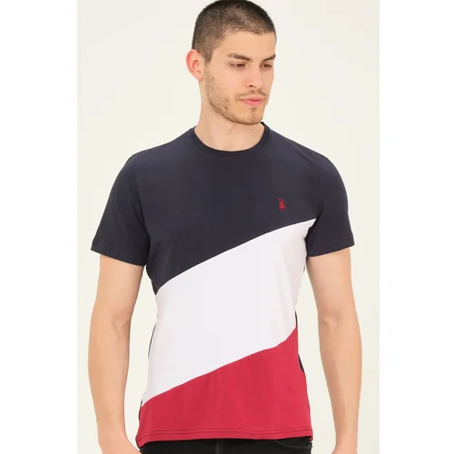 Dewberry T8590 MEN'S T-SHIRT-LACİVERT