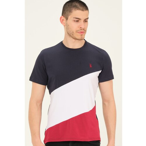 Dewberry T8590 MEN'S T-SHIRT-LACİVERT Slike