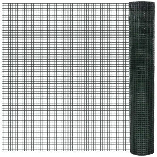 vidaXL Žična ograja pocinkana s PVC oblogo 10x1 m zelena Cene
