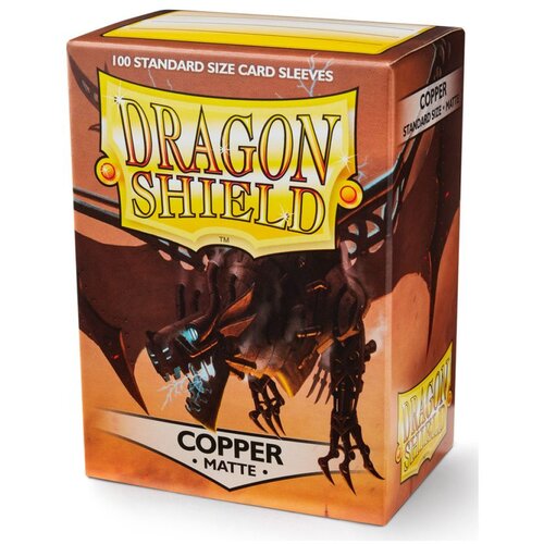 Arcane Tinmen Dragon Shield 100 Standard Sleeves - Copper Matte Cene