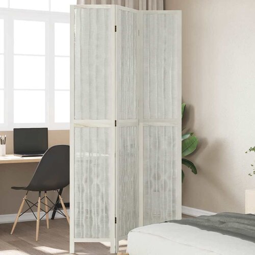 Sobna pregrada s 3 panela bijela od masivnog drva paulovnije 40 x 220 cm Cijene