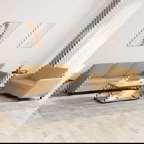 vidaXL Sedežna garnitura 2-delna rjav žamet Cene