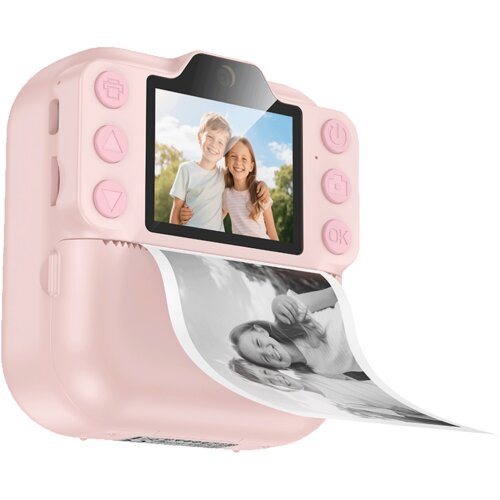 Hoco. Dječija kamera sa &amp;scaron;tampačem DV211, 2&amp;quot;, IPS LCD, 1080p, Roza Slike