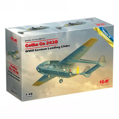 ICM model kit aircraft - gotha go 242B wwii german landing glider 1:48 Cene