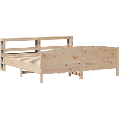 vidaXL Posteljni okvir z vzglavjem 180x200 cm borovina, (21307996) Cene