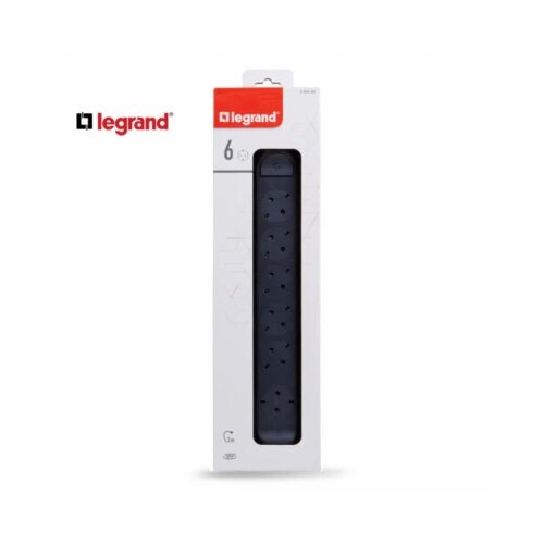 Legrand 694540 produžni blok 6X2P+E 3M (crna/t.siva) Slike