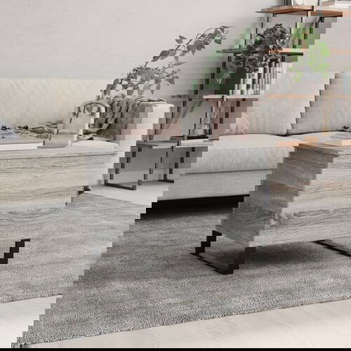 VidaXL Klubska mizica siva sonoma 60x44,5x45 cm inženirski les Slike