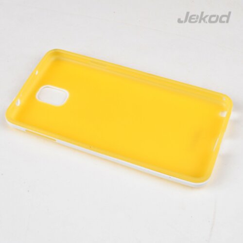 Jekod silikonski ovitek Samsung Galaxy Note 4 N9100 TPU/T rumen z okvirjem + Zaščitna folija Cene