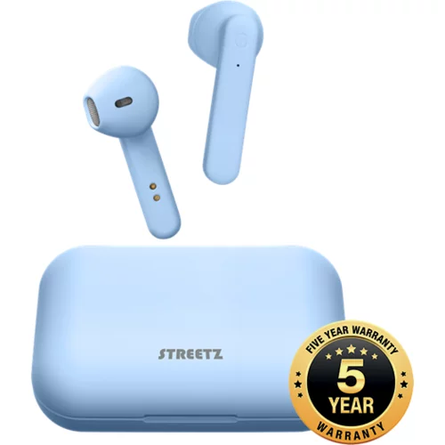 Streetz Slušalice TWS-1107, mikrofon, Bluetooth, TWS, plave