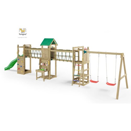 Fungoo Set SPACE LONGER - drveno vrtno igrali&amp;scaron;te Slike