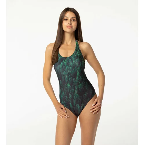 Aloha From Deer Woman's Forest Open Back Swimsuit SSOB AFD115