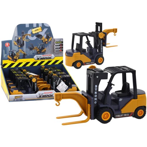  Forklift With Hook Adjustable Friction Drive Yellow Cene