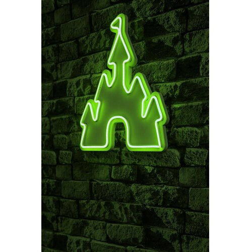 Wallity Dekorativna LED rasveta Castle, 35x40x2cm, Zelena Cene