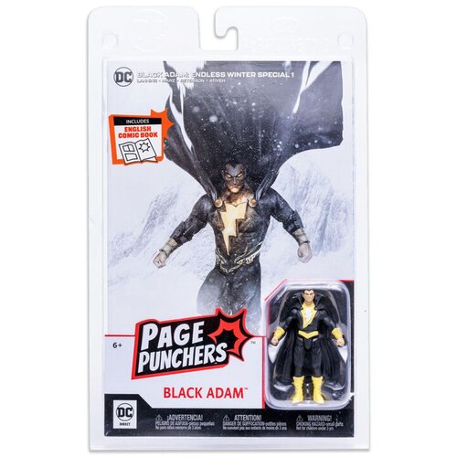 DC Comics Black Adam: Endless Winter Black Adam Page Punchers 3-Inch Action Figure with Black Adam: Endless Winter #1 Comic Book, (20499491) Slike