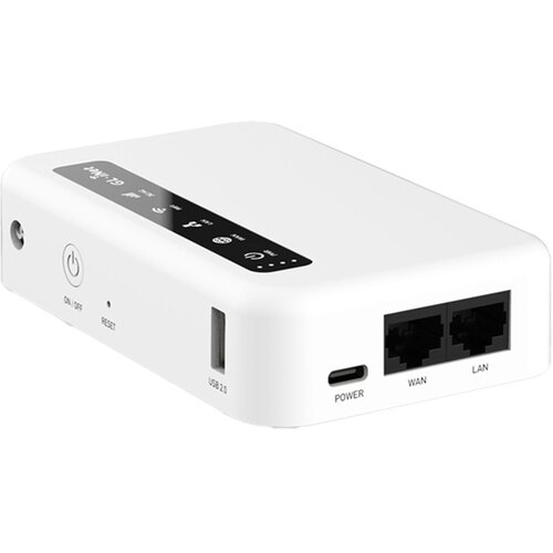 GLINET GL.iNet usmerjevalnik GL-XE300-BAT Puli, WiFi 4, 4G LTE, 2-port, baterija 5000 mAh Slike
