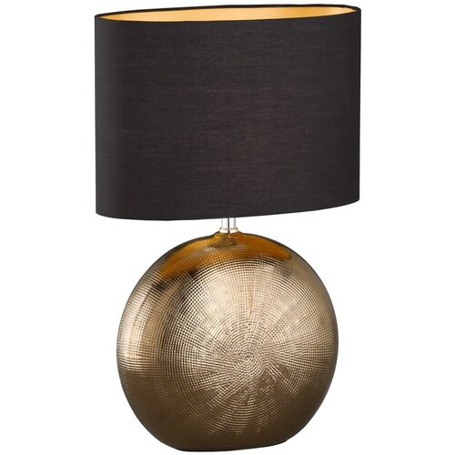Fischer &amp;amp; Honsel Crna/u brončanoj boji stolna lampa keramička s tekstilnim sjenilom (visina 53 cm) Foro &amp;ndash; Slike
