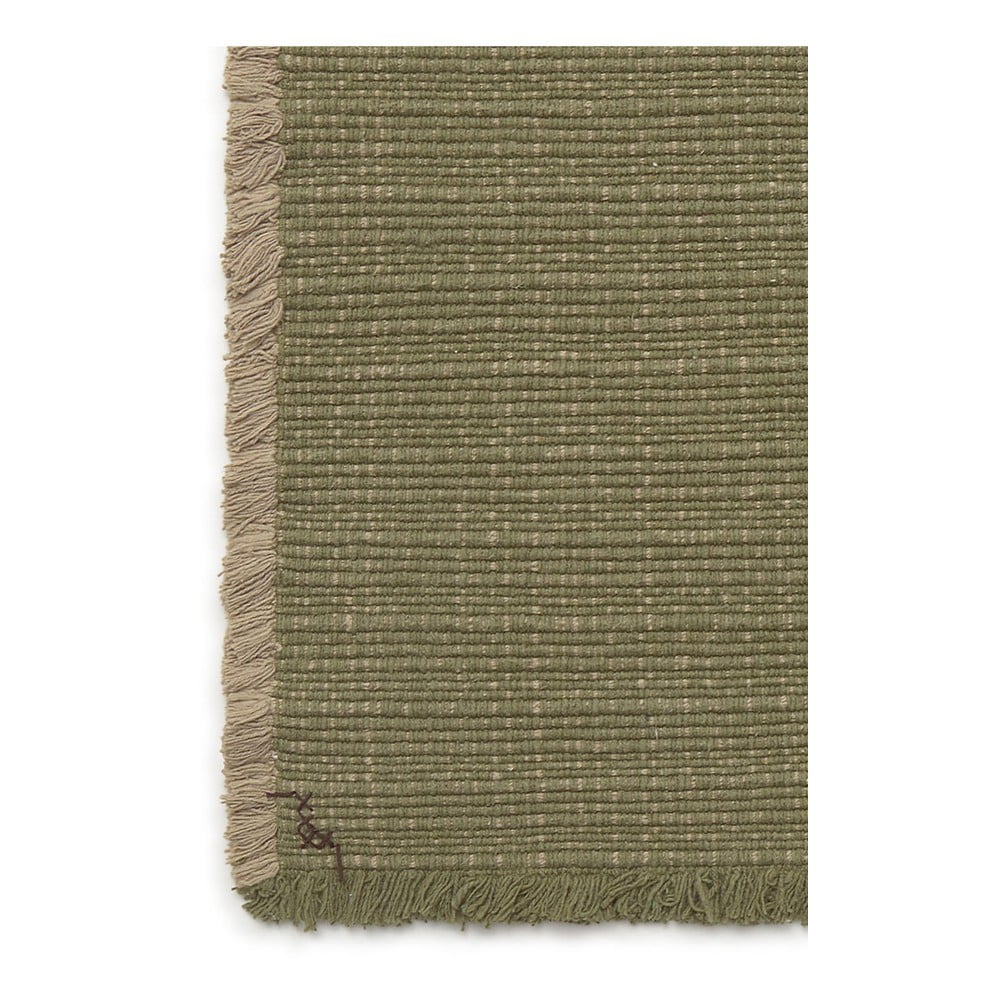Lorena Canals Kaki zeleni ručno rađen pamučan tepih 200x300 cm Handloom &amp;ndash; Slike