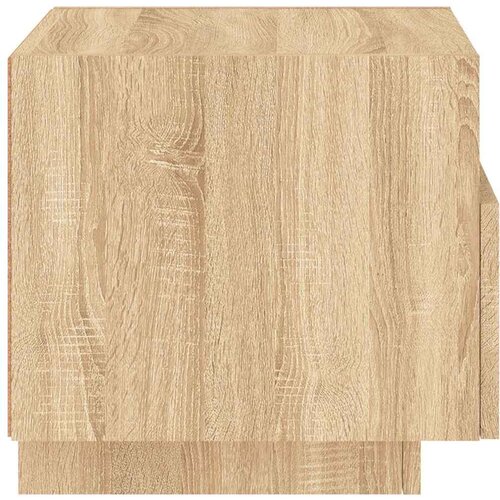 VidaXL Noćni ormarić s LED svjetlima boja hrasta sonome 40x39x37 cm Slike