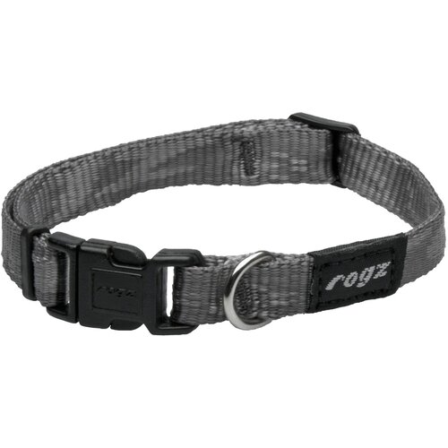 Rogz alpinist ogrlica za pse od mekane tkane trake m — 26–40 cm srebrna Cene