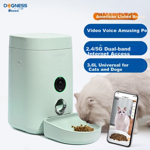  Dogness Hranilica za mačke sa kamerom, 3.6 L, Zelena Slike