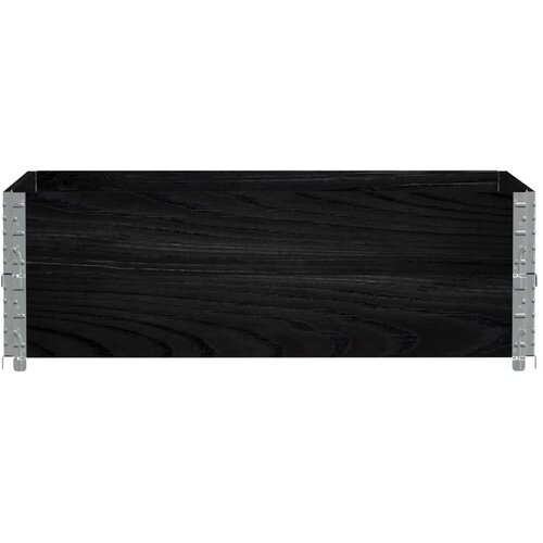 Okviri za palete 2 kom crni 120 x 80 cm od masivne borovine Slike
