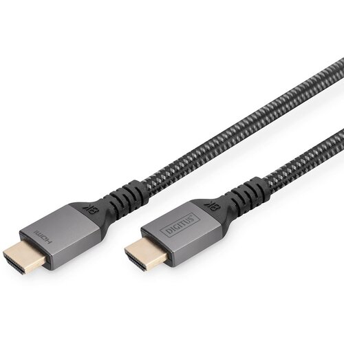 Digitus HDMI priključni kabel HDMI A utikač 1 m crna DB-330200-010-S aluminijski utikač, audio povratni kanal (arc), dvostruko zaštićen, trostruko zaštićen, eARC, fleksibilan, pletena zaštita, sveu... Cene